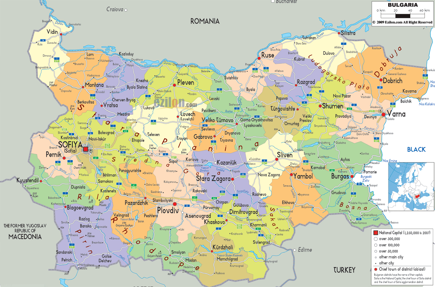 Bulgaria-political-map