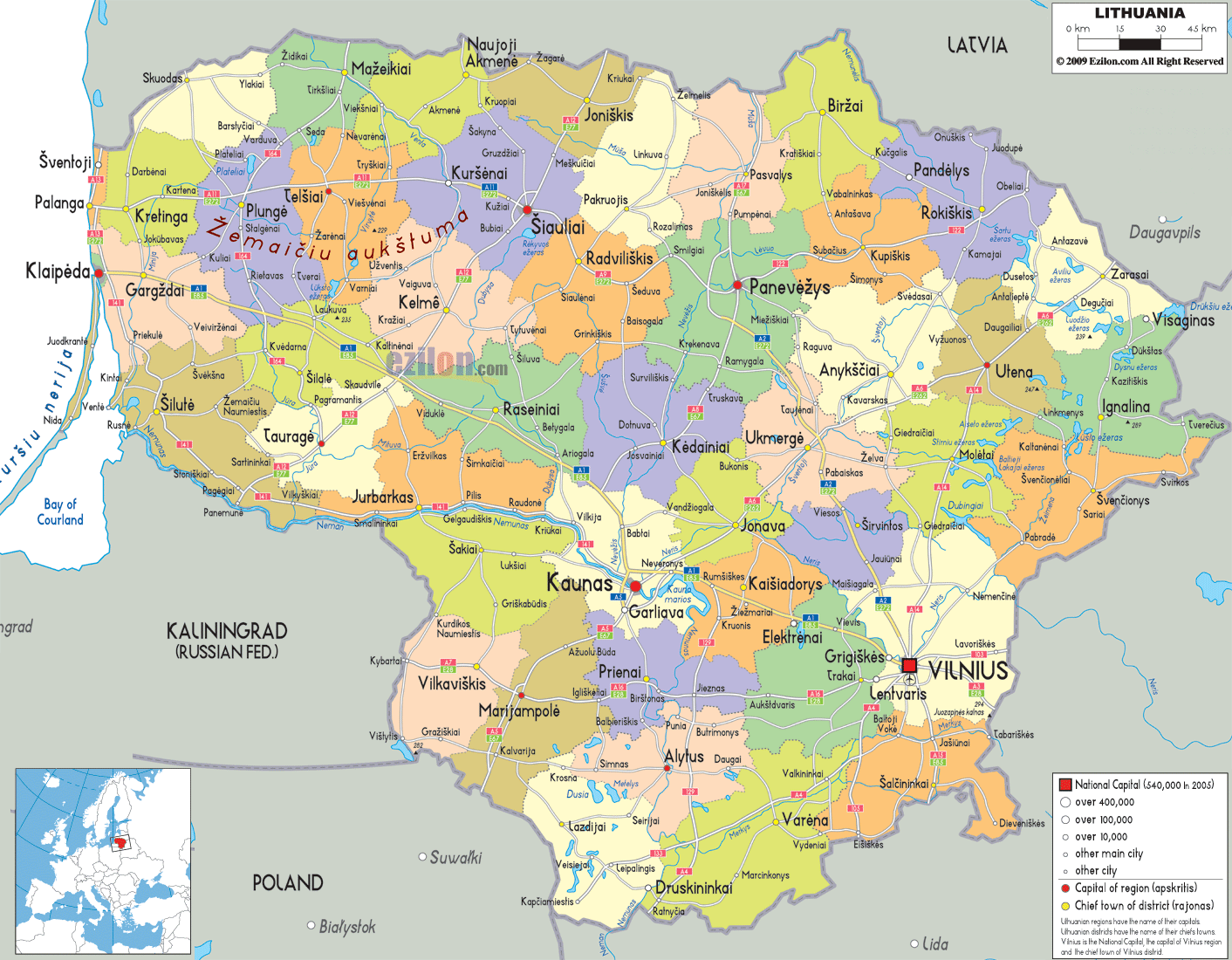 Lithuanian-political-map