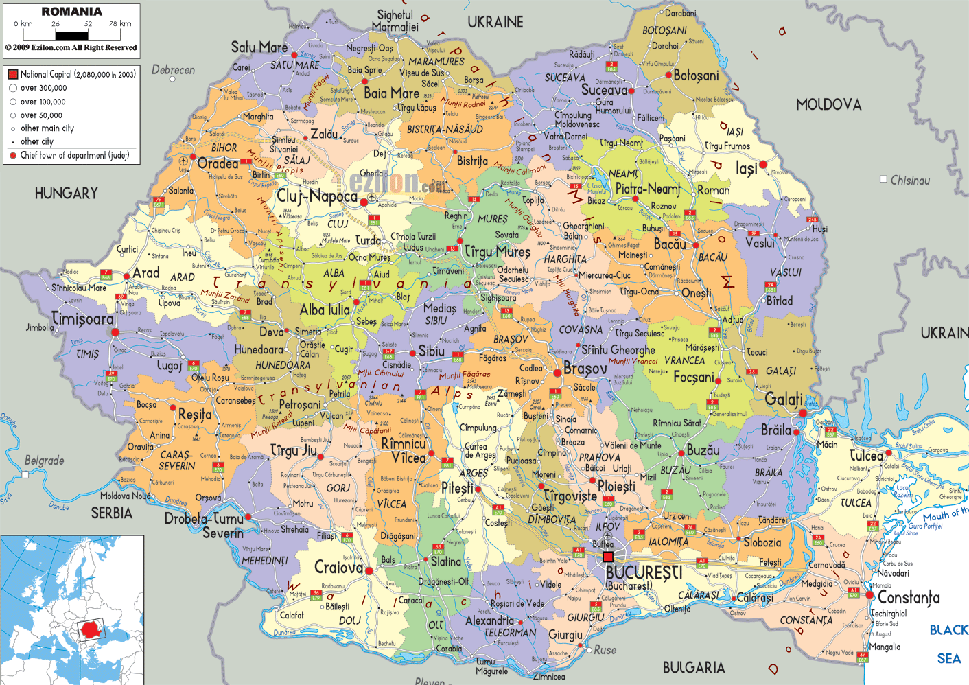 Romanian-political-map