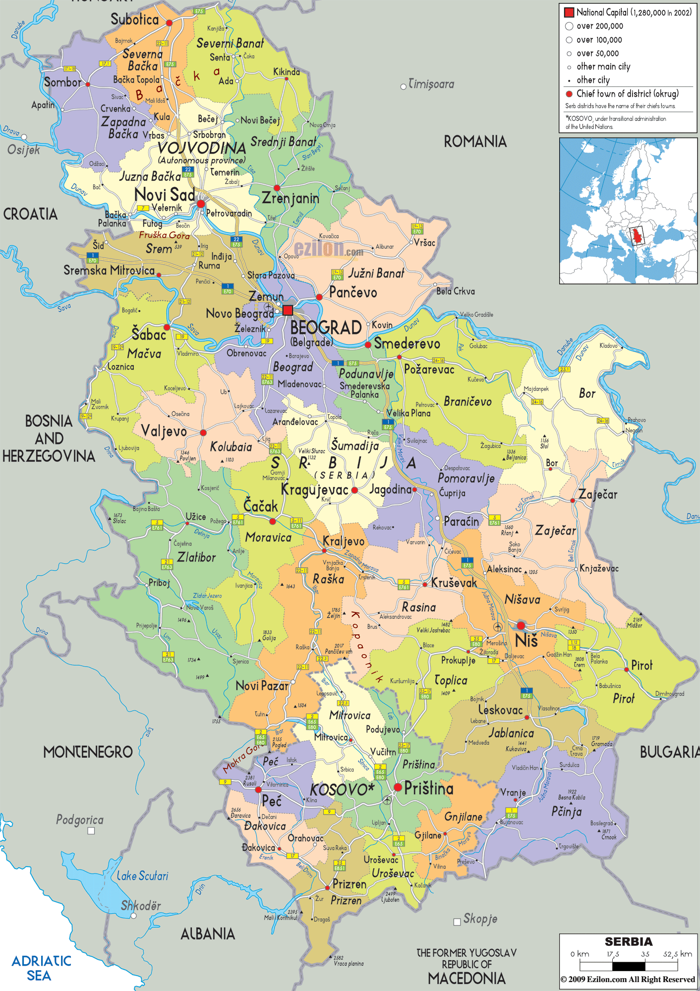 Serbian-political-map