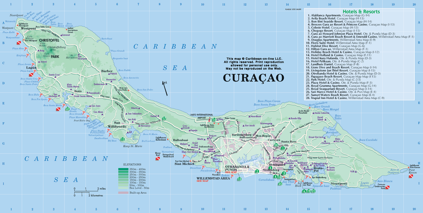 curacao-map