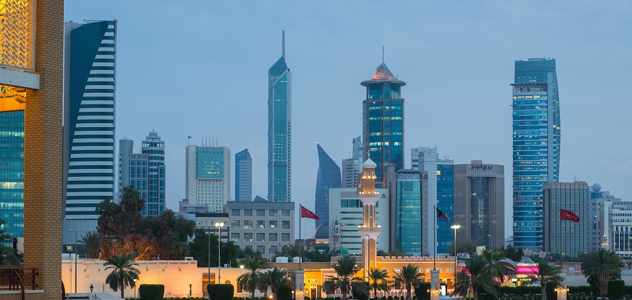 home-james-global-real-estate-kuwait-city-skyline-dawn