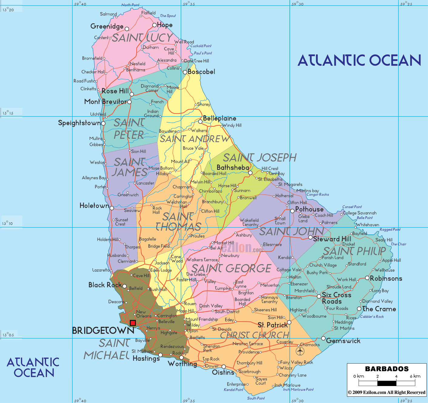 map-of-Barbados