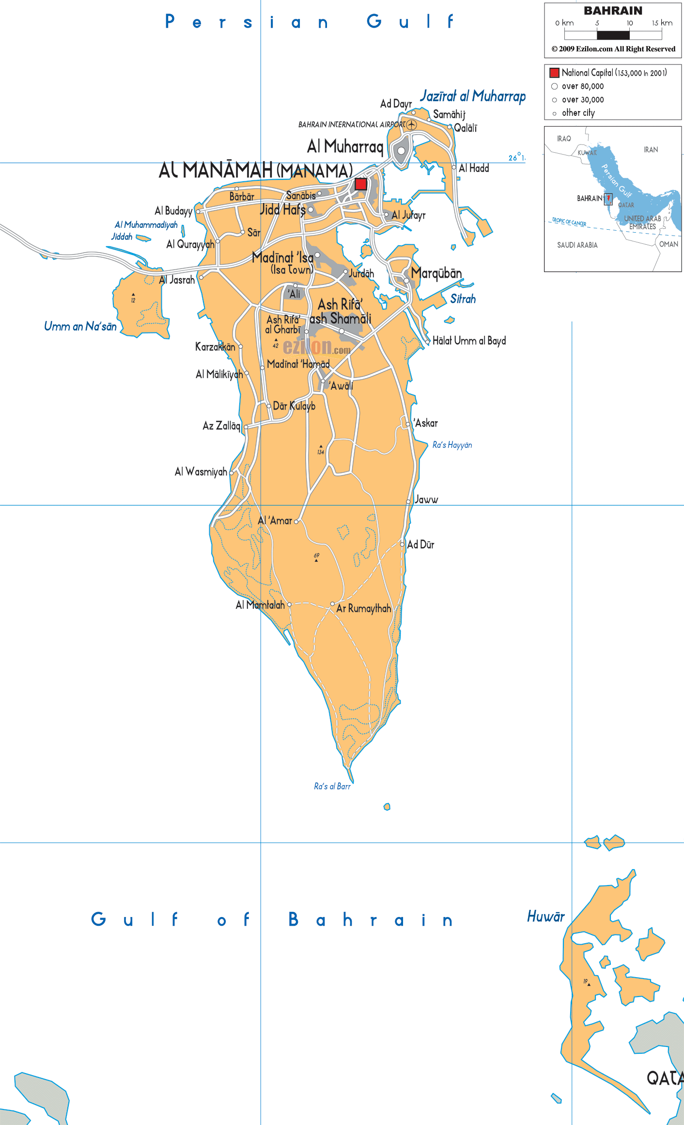 political-map-of-Bahrain