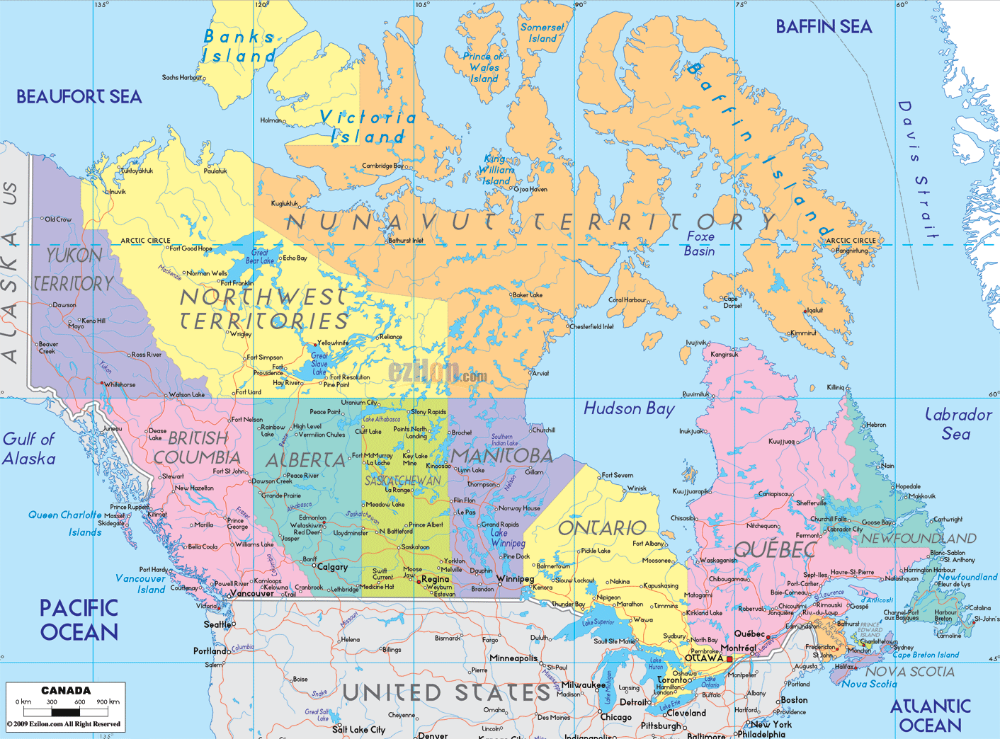 political-map-of-Canada