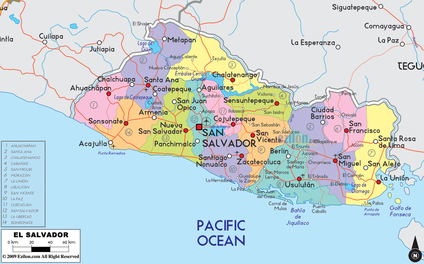 political-map-of-El-Salvado