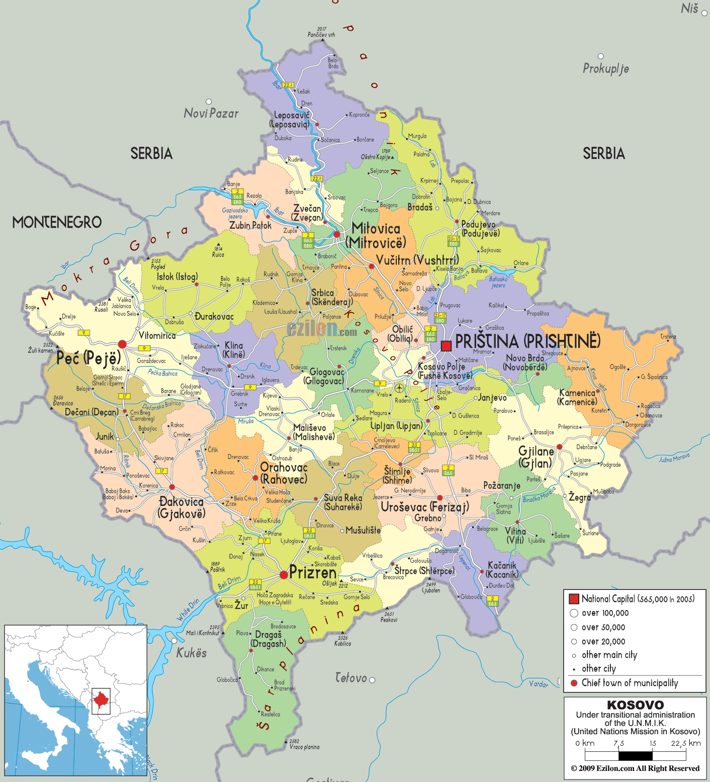 political-map-of-Kosovo