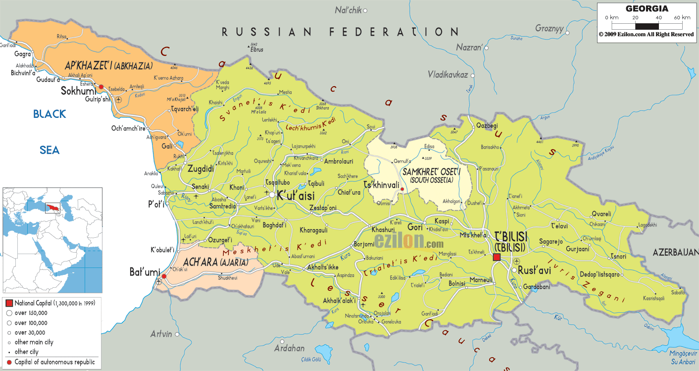 Georgian-political-map