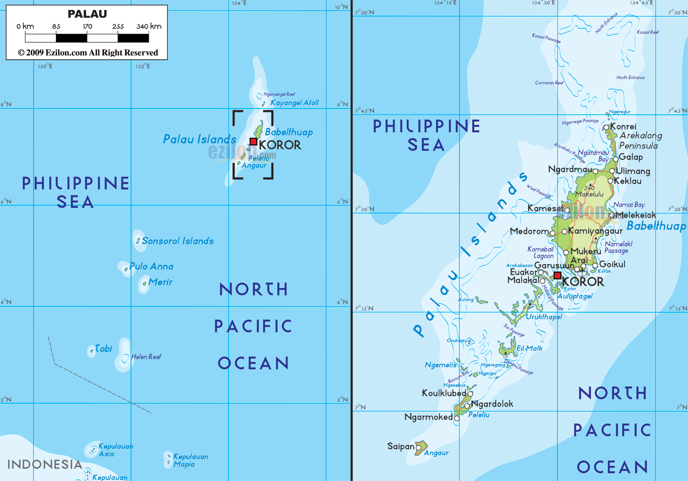 Palau-map