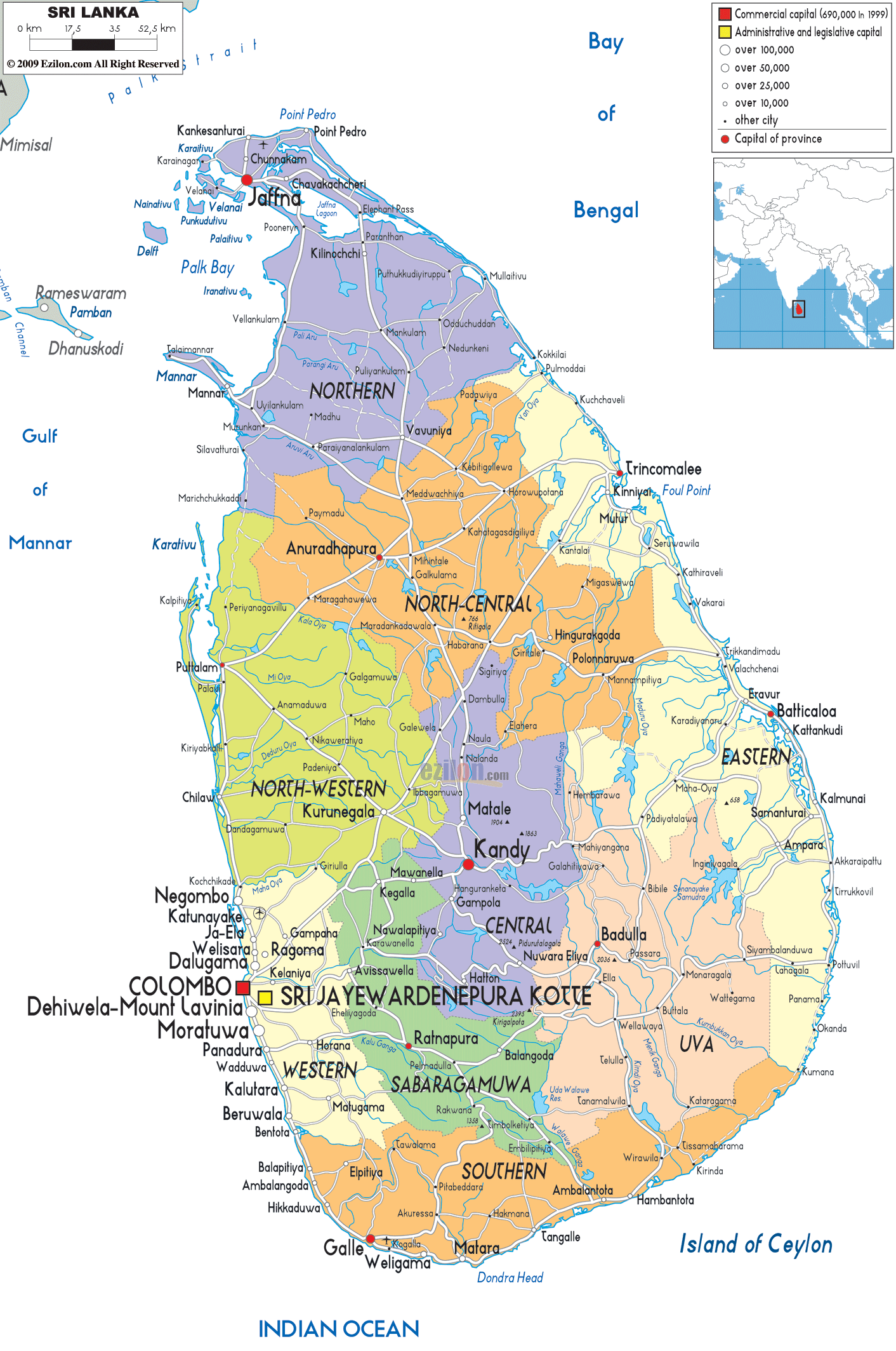 Srilanka-political-map