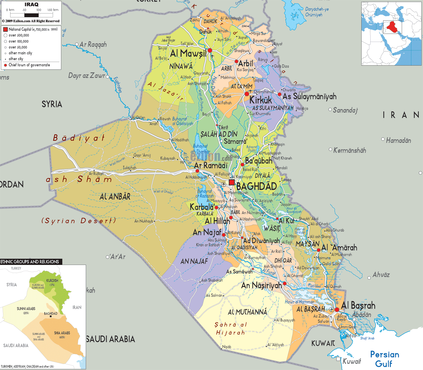 political-map-of-Iraq