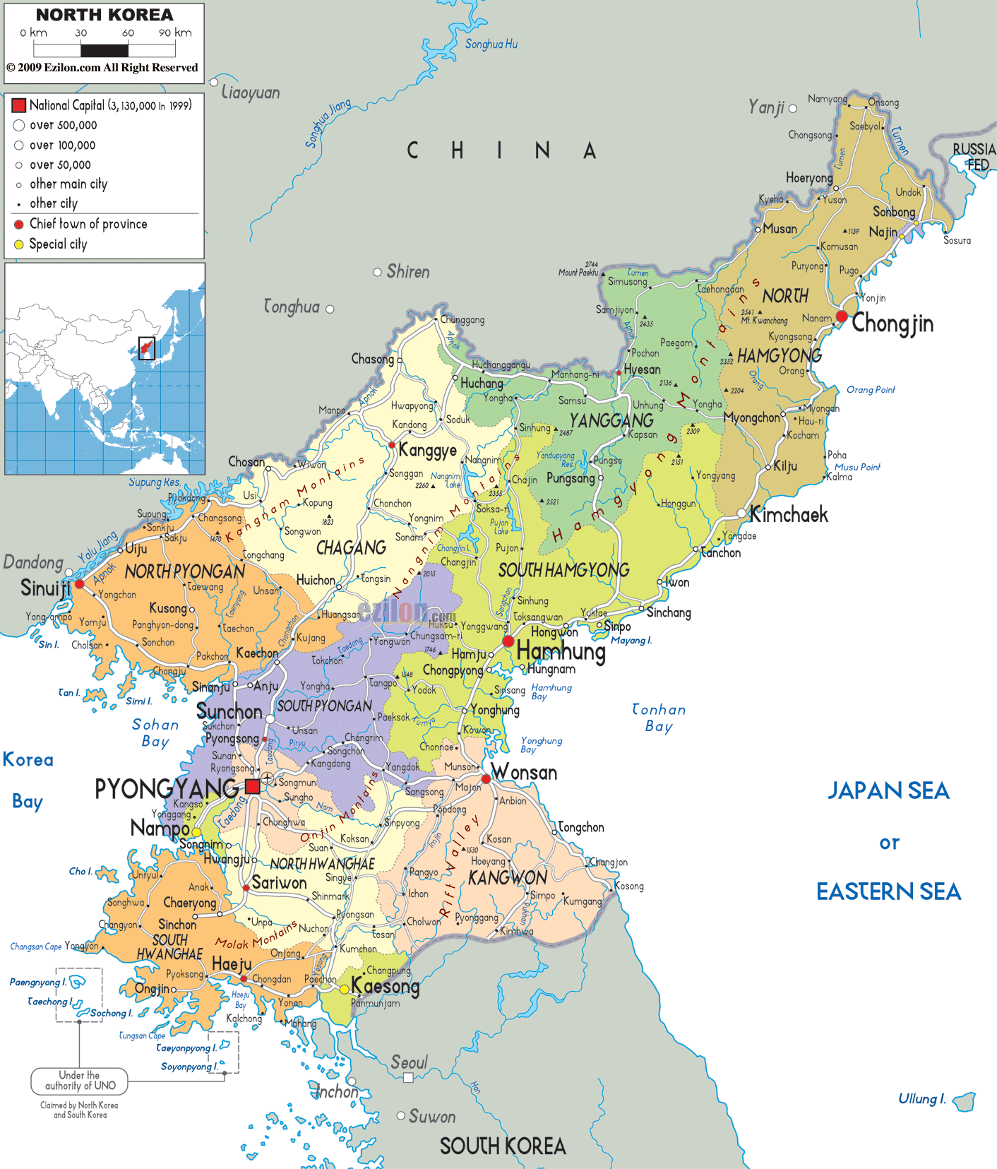 political-map-of-North-Kore