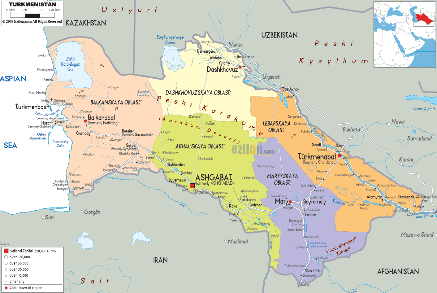 political-map-of-Turkmenist